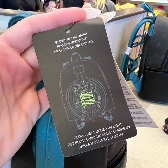 Disney Glow-In-The-Dark Haunted Mansion Loungefly Backpack - Picture 9 of 12